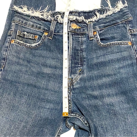 H&M Denim Raw Waist Skinny Ankle Button Fly Jeans Women's 26 - Picture 6 of 10